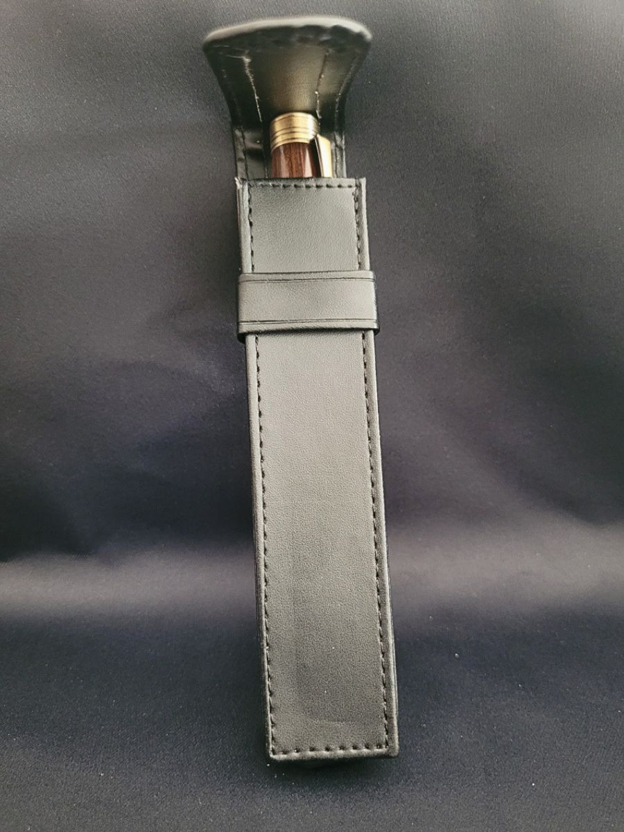 étui simili-cuir protection noir
