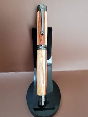 « Stylo roller artisanal en padouk hêtre et bouleau fait main
