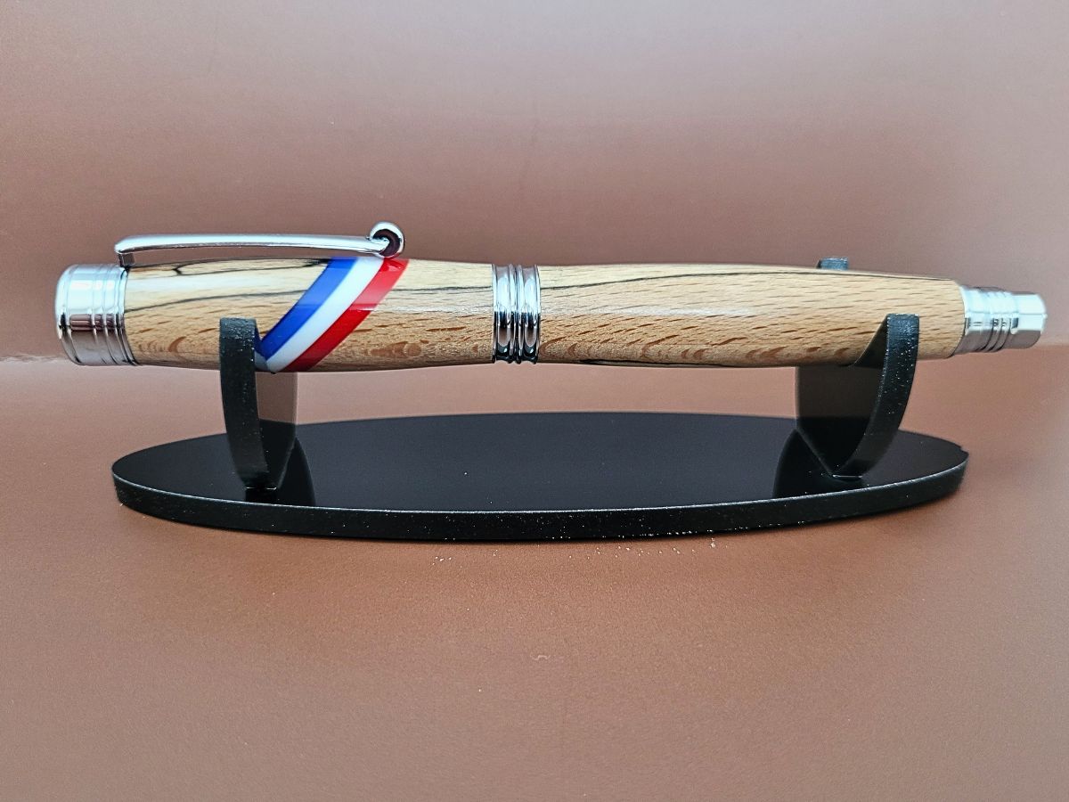 roller chromé capuchon a vis france hêtre échauffé