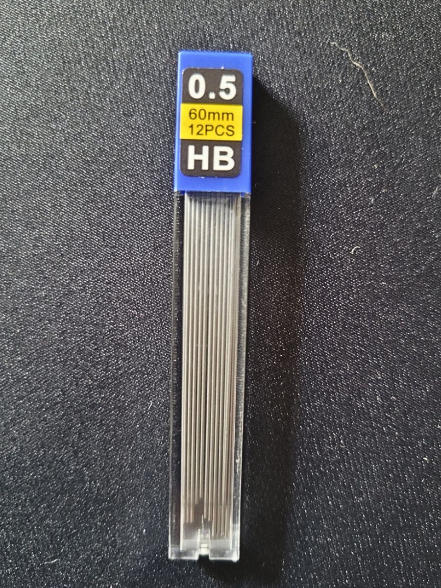 mines hb de 0.5 mm de diamètre pour porte-mine