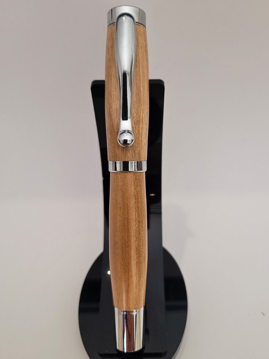 plume en iridium stylo en érable sycomore chromé