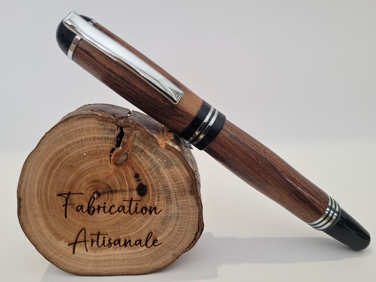 stylo plume haut de gamme en iridium et capuchon à vis en palissandre