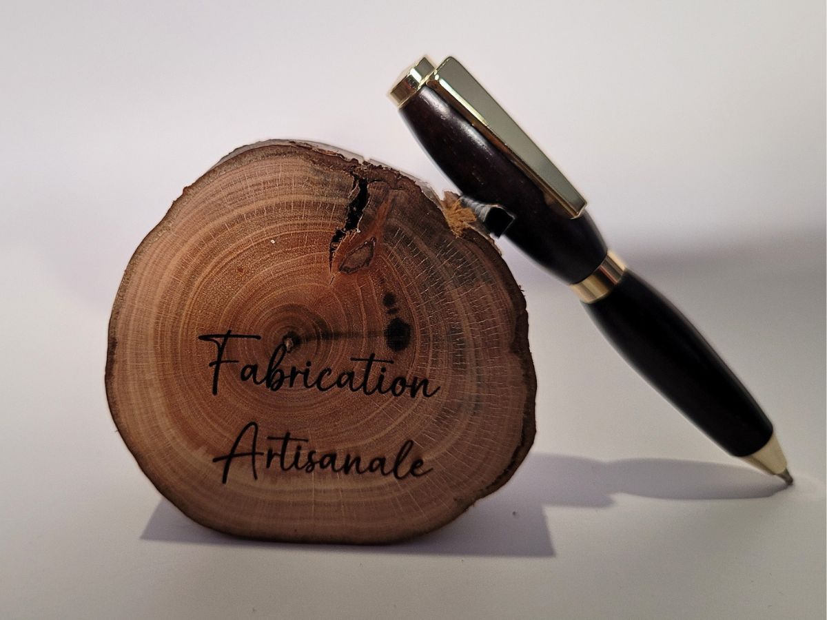 mini slim en bois d'ébène format carte de crédit