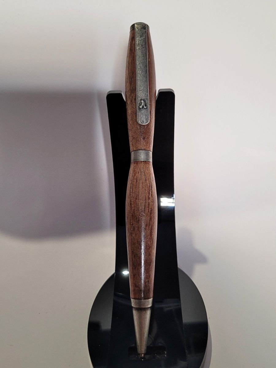 stylo slim lambda en chêne et étain massif