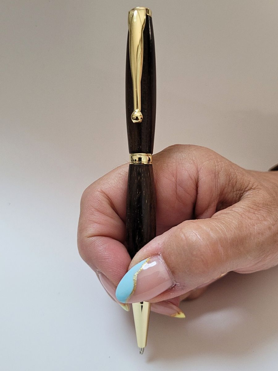 stylo slim exotique doré wacapou type cross c1