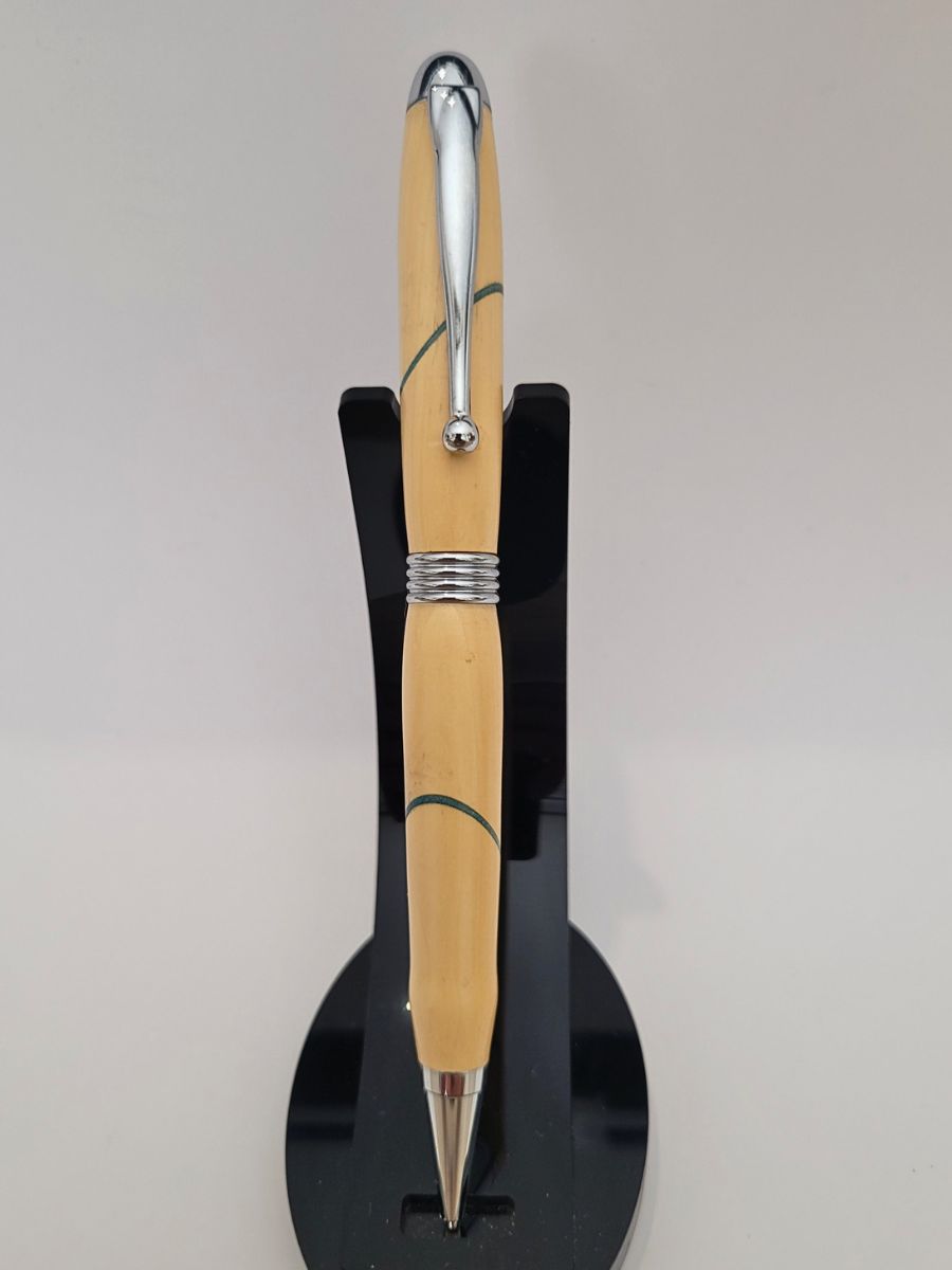 stylo classique en charme et placage chromé