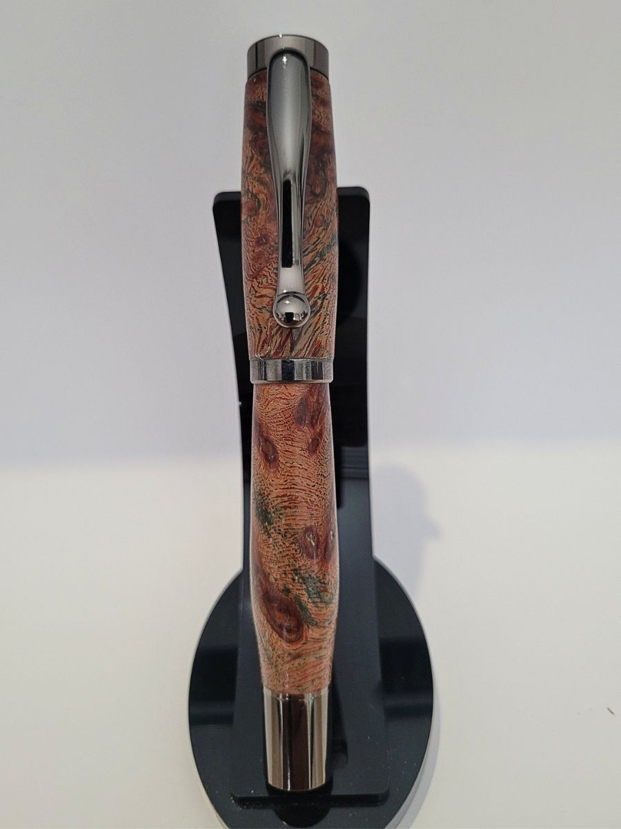 plume iridium sur placage noir stylo en bois d'amourette