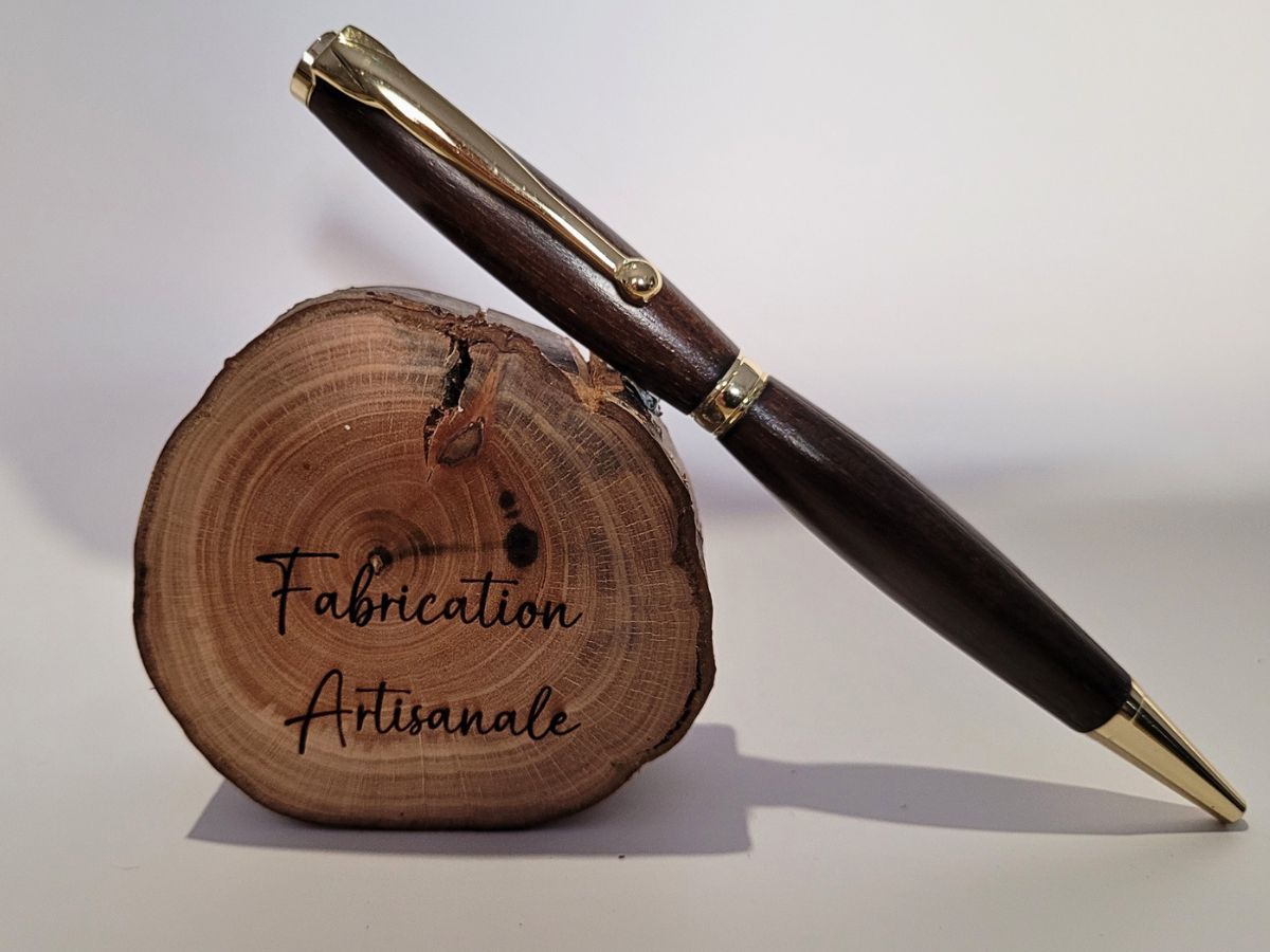 slim type cross c1 en bois exotique placage doré